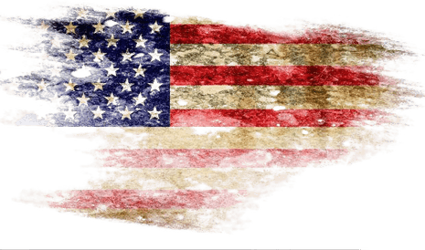 Watercolor American Flag PNG