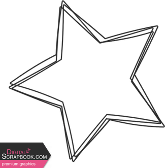 Doodle Star PNG