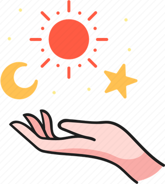 Celestial Sun And Moon PNG