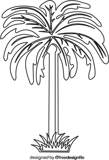 White Palm Tree PNG