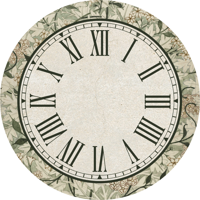 Antique Wall Clock PNG