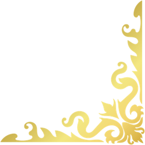 Royal Gold Corner Border PNG