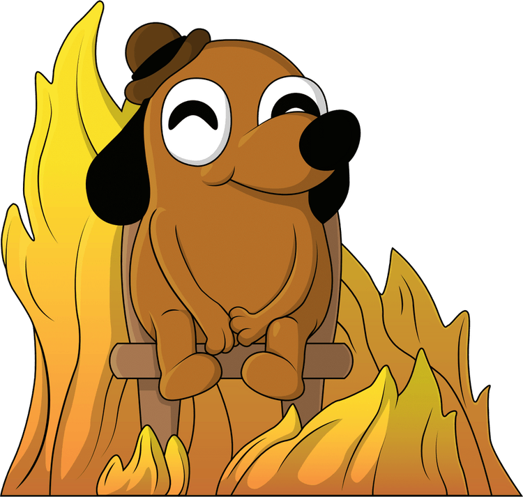 This Is Fine PNG
