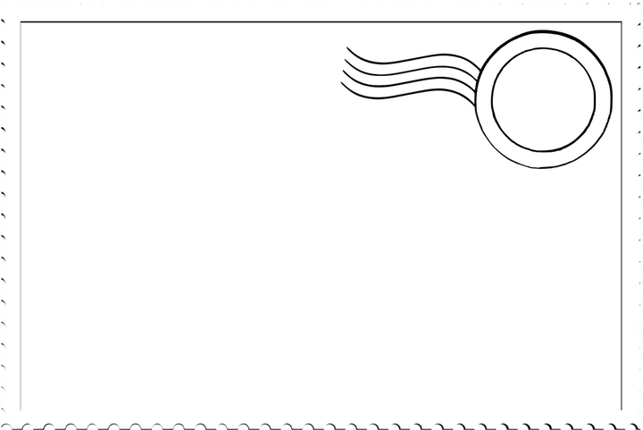 Postage Stamp Border PNG