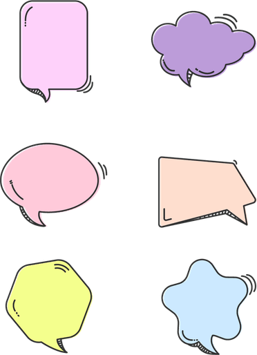 Doodle Speech Bubble PNG