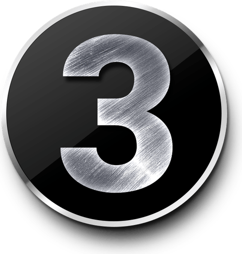 3 Number PNG