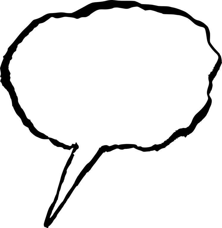 Hand Drawn Speech Bubble PNG