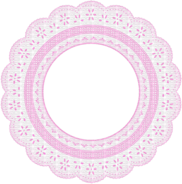 Pink Lace Border PNG