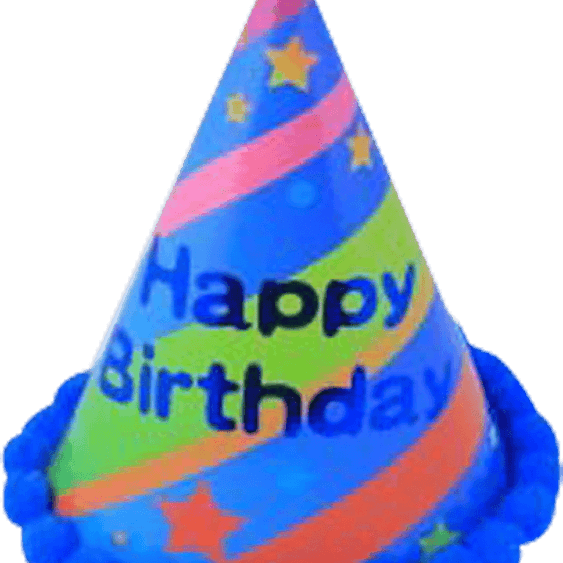 Blue Birthday Hat PNG