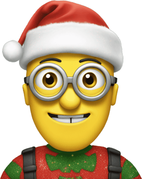 Minions Christmas PNG