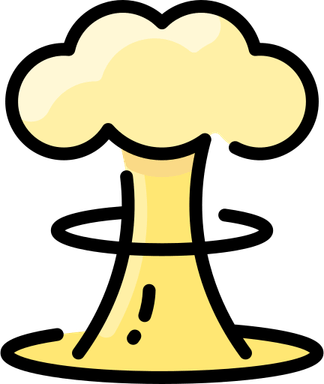 Mushroom Cloud Explosion PNG