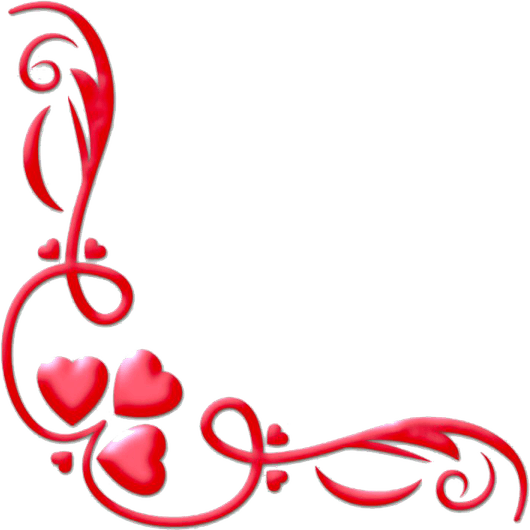 14 Feb Valentines Day Border PNG