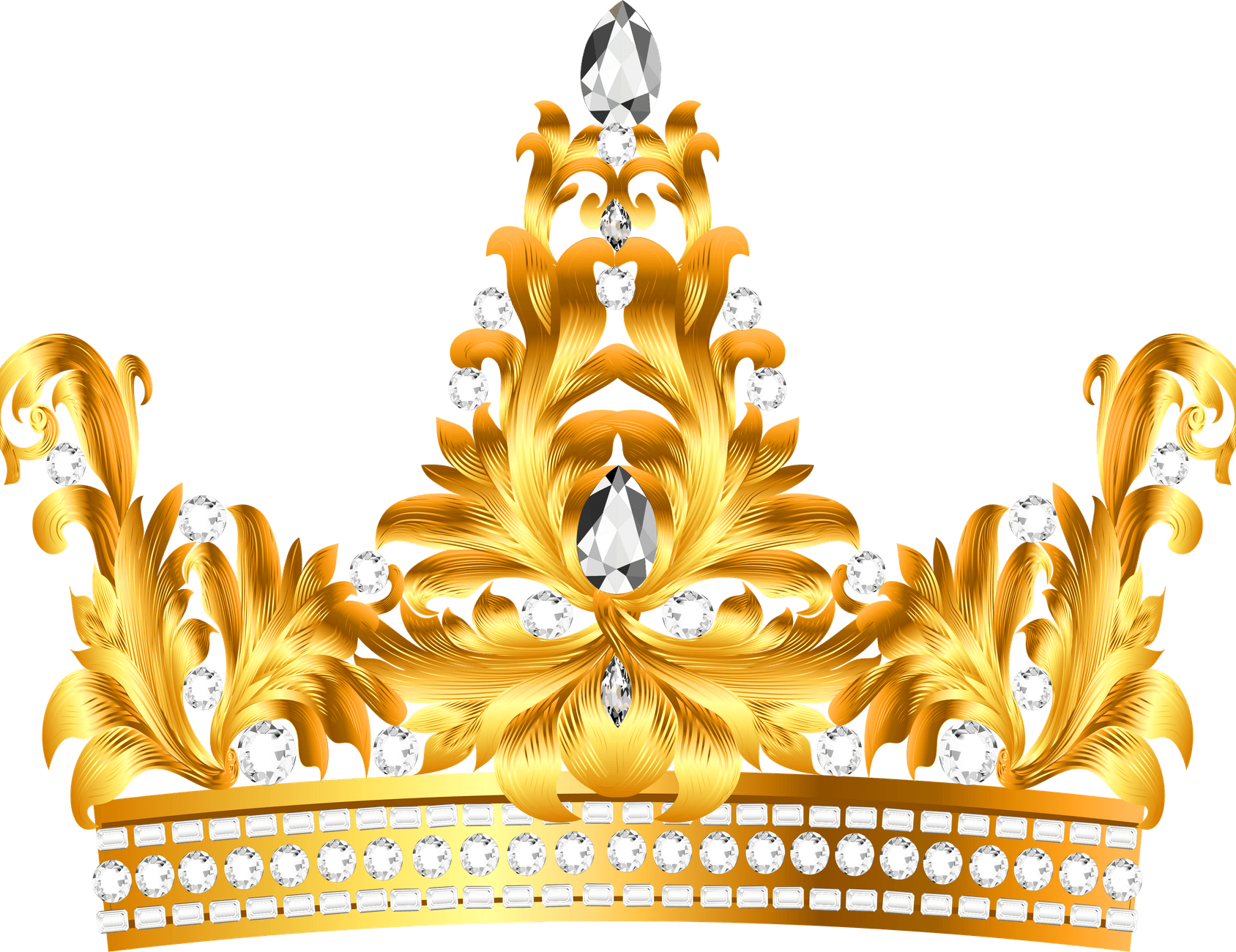 Gold Tiara PNG