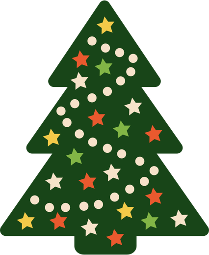 Leopard Christmas Tree PNG
