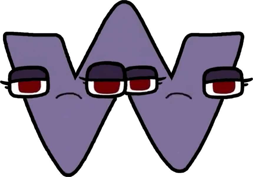 Alphabet Lore Letter W PNG
