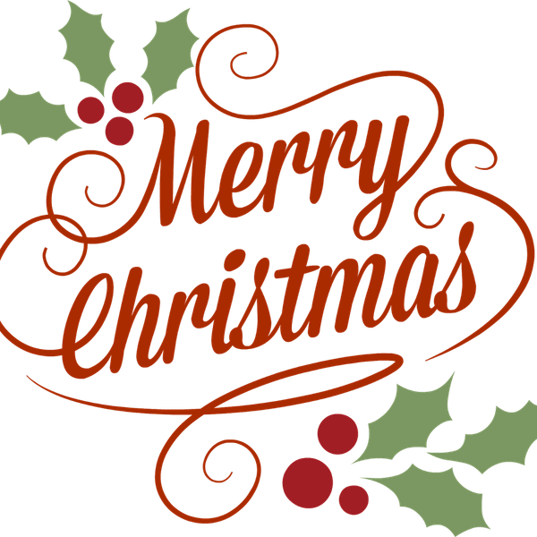 Merry Christmas Text PNG