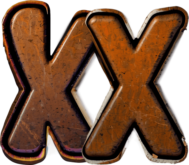 Grunge X PNG