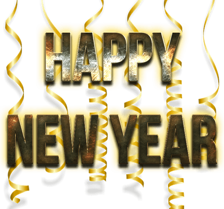 Happy New Year Word PNG