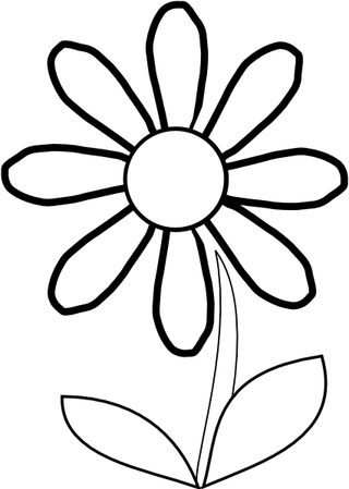 Black And White Flower PNG