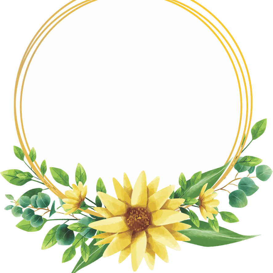 Sunflower Frame PNG