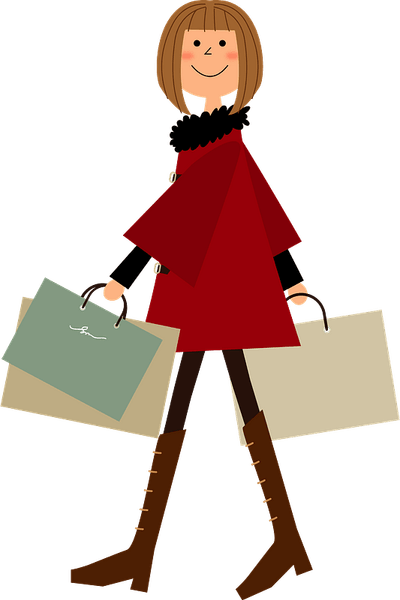 Girl Shopping Bag PNG