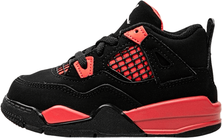 Air Jordan 4 Retro Red Thunder PNG