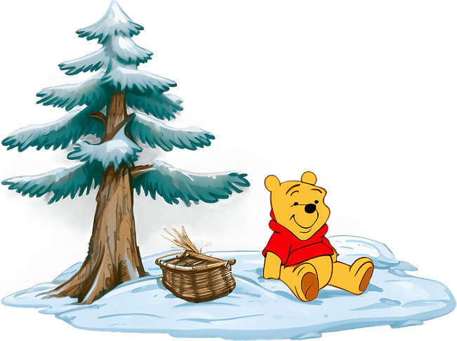 Winnie The Pooh Christmas PNG