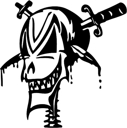 Dripping Skull PNG