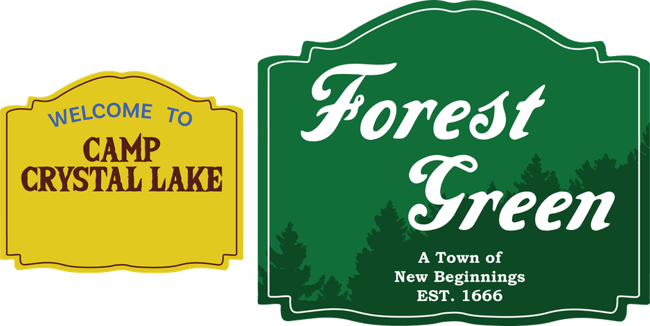 Camp Crystal Lake Sign PNG