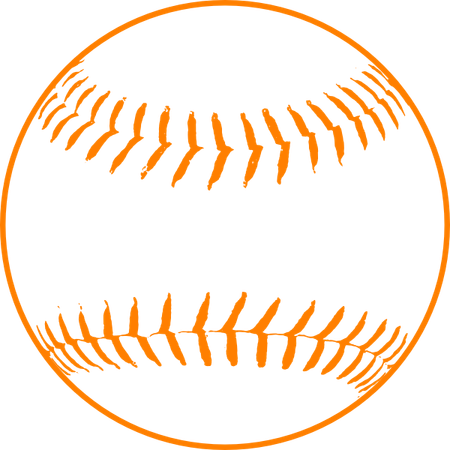 Orange Baseball PNG