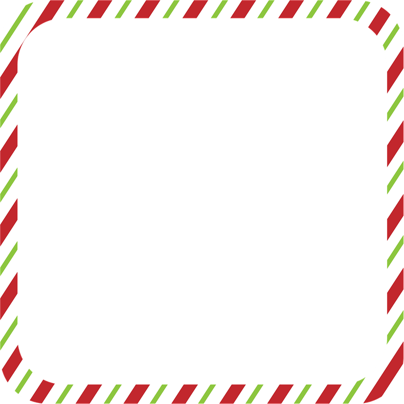 Candy Cane Border PNG