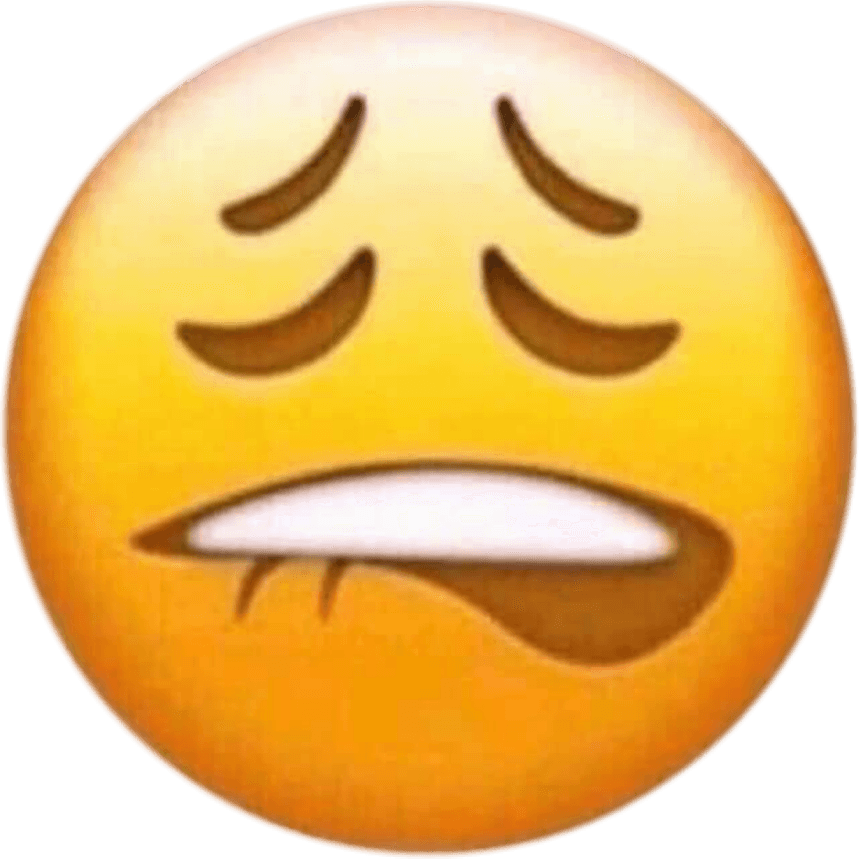 Lip Biting Emoji PNG