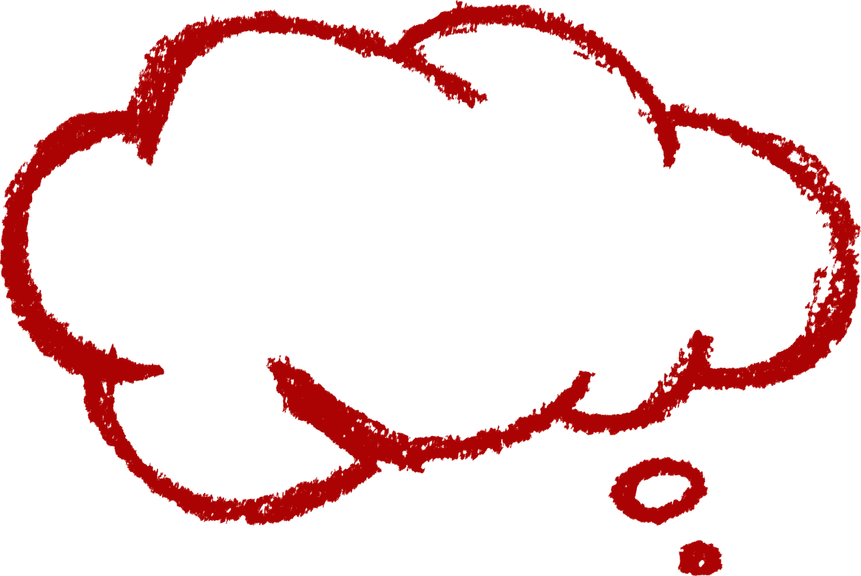 Speech Bubble Red PNG