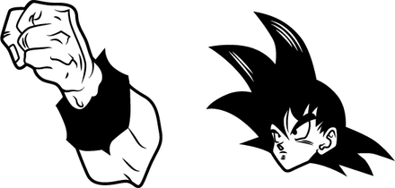 Goku Black And White PNG