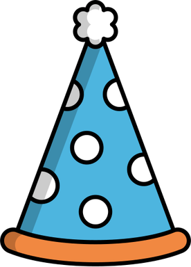 Blue Birthday Hat PNG