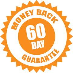 60 Days Money Back Guarantee PNG