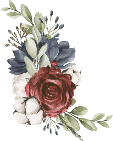Burgundy Flower PNG