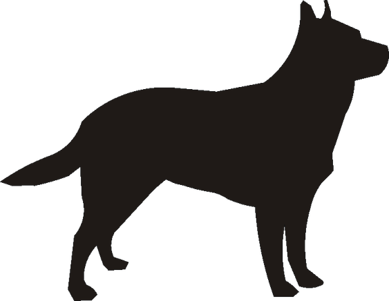 Silhouette Dog PNG