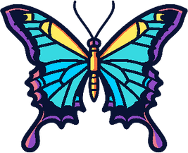 Colorful Butterfly PNG
