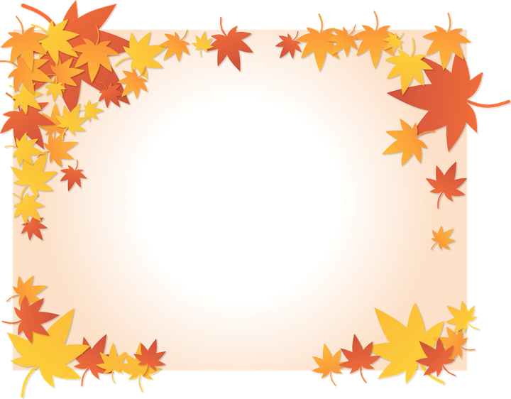 Fall Leaves Border PNG