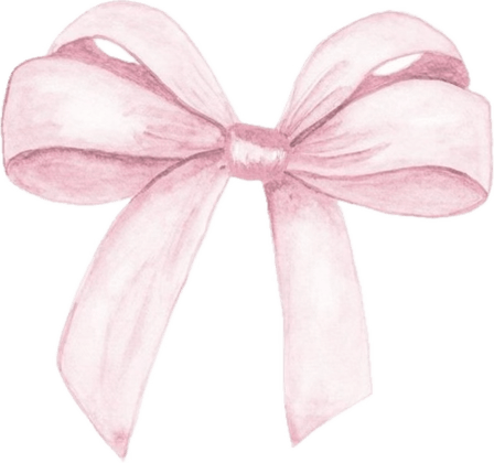 Pink Bow Coquette PNG