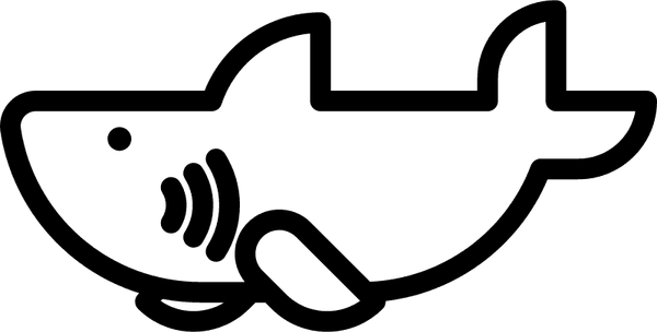 Baby Shark Black And White PNG