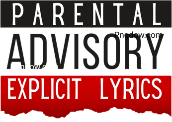 Red Parental Advisory PNG