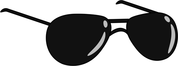 Black Sunglasses PNG
