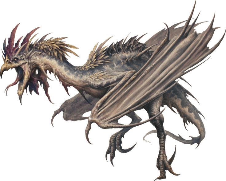Cockatrice Dragon PNG