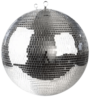 Silver Disco Ball PNG