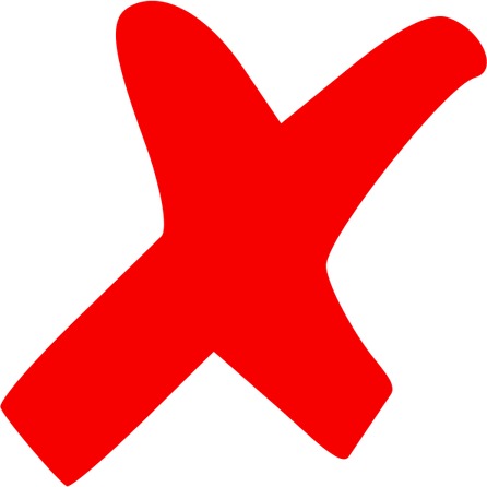 Wrong Check Mark PNG