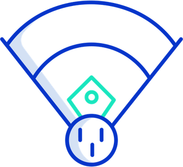 Neon Baseball PNG