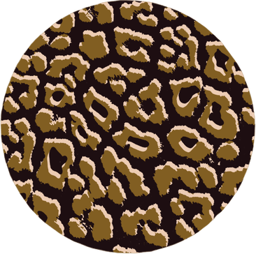 Leopard Print Circle PNG
