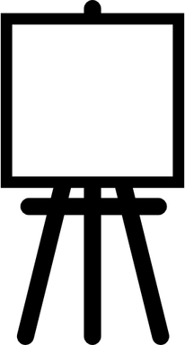 Canvas Easel PNG